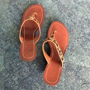 Tory Burch Sandals 2.25" Heels 7.5 M